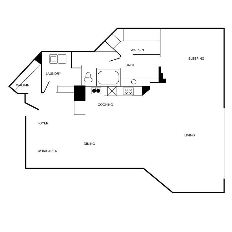 Floor plan layout diagram for a09